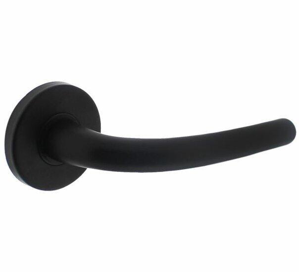 Intersteel Deurkruk Elena op rozet zwart, Doe-het-zelf en Bouw, Hang- en Sluitwerk, Ophalen of Verzenden