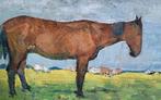 Jan Voerman sr (1857-1941) - Paard en koeien in de weide, Antiquités & Art