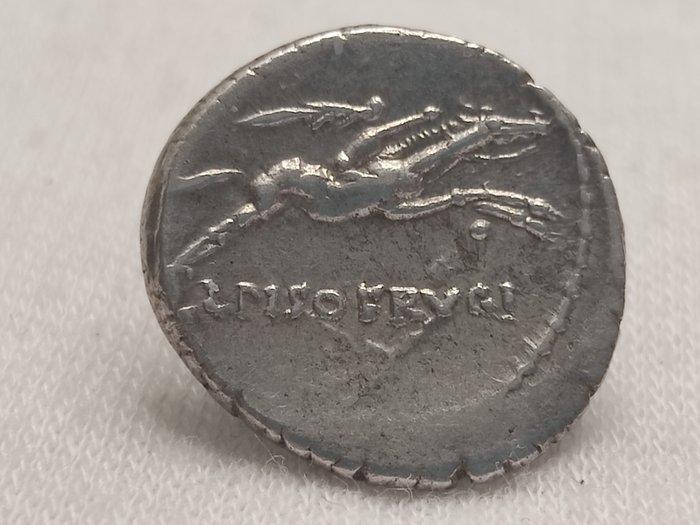 République romaine. L. Calpurnius Piso L.f. L.n. Frugi, 90, Postzegels en Munten, Munten | Europa | Niet-Euromunten
