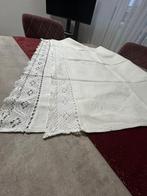Asciugamano antico in lino con pizzo all’uncinetto corredo, Antiek en Kunst