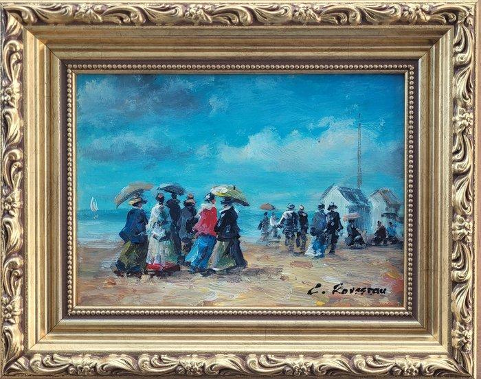 Camille Rousseau (1949) - Dimanche en Normandie ~, Antiek en Kunst, Kunst | Schilderijen | Klassiek