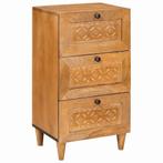 vidaXL Dressoir met lade Lichtbruin 33,5 x 40 x 75 cm, Huis en Inrichting, Verzenden, Nieuw