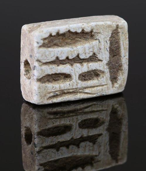 Égypte ancienne, post-ramséside Stéatite Plaque avec Amun-Re, Verzamelen, Mineralen en Fossielen