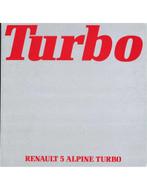 1982 RENAULT 5 ALPINE TURBO BROCHURE NEDERLANDS, Ophalen of Verzenden