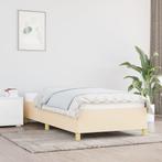 vidaXL Bedframe zonder matras 90x200 cm stof crèmekleurig, Huis en Inrichting, Verzenden, Nieuw