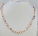 Zonder minimumprijs - Halsketting Zilver - 6,5x7mm Edison, Handtassen en Accessoires, Nieuw