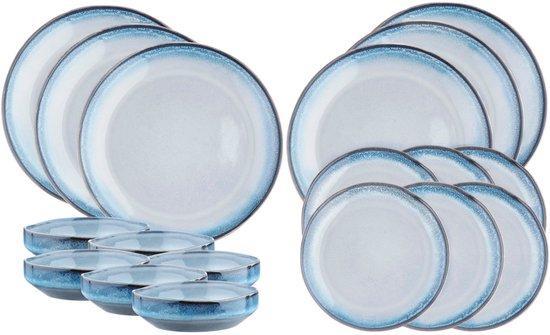 2dekans | Service Les Essentiels GENESIS - 18 stuks - Sea, Huis en Inrichting, Keuken | Servies, Ophalen of Verzenden