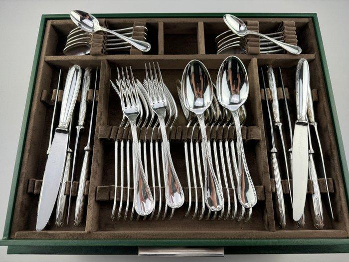 Christofle - Ménagère pour 12 personnes (127) - Rubans -, Antiek en Kunst, Antiek | Meubels | Tafels