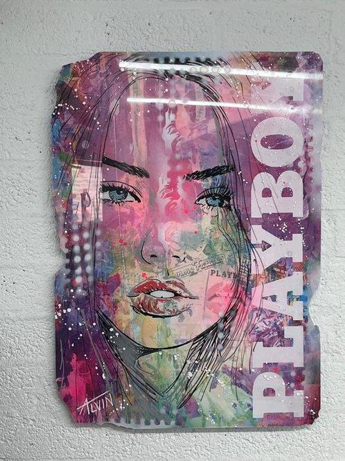 Alvin Silvrants (1979) - Beautiful Playboy girl - High Gloss, Antiek en Kunst, Kunst | Designobjecten