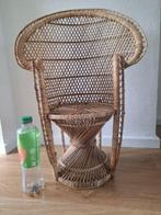 Stoel - kinderstoeltje- pauwenstoel - riet