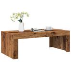 vidaXL Salontafel 102x50x35 cm bewerkt hout oude houtkleurig, Huis en Inrichting, Tafels | Salontafels, Verzenden, Nieuw