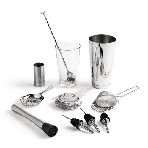 Cocktailset 9 delig | oa. 3 schenktuiten - cocktaillepel -, Zakelijke goederen, Horeca | Keukenapparatuur, Nieuw in verpakking