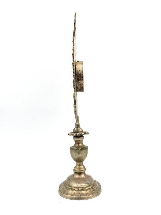 Monstrans - Verzilverd messing - 1910-1920 - Reliek van het, Antiek en Kunst, Kunst | Niet-Westerse kunst