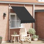 vidaXL Luifel handmatig uittrekbaar 150 cm antraciet, Verzenden, Nieuw