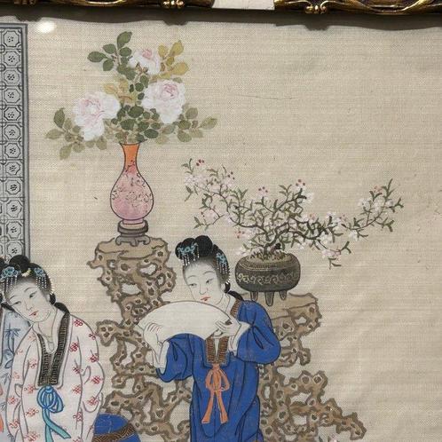 hofscene - Onbekende kunstenaar - China - Qing Dynastie, Antiek en Kunst, Antiek | Overige Antiek