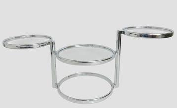 Leitmotiv - Table basse - Double pivot - Verre, Métal