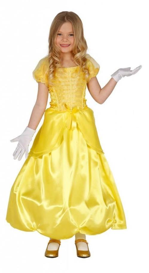 Prinsessenjurk Geel Kind, Kinderen en Baby's, Carnavalskleding en Verkleedspullen, Nieuw, Verzenden