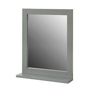 2eChoix | SoBuy Miroir de salle de bain avec étagère - Gris beschikbaar voor biedingen