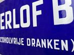 VERLOF B (ALCOHOLVRIJE DRANKEN) - Reclamebord - Emaille