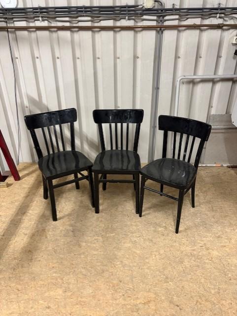 Set Caféstoelen (3 stuks)- Vintage/Café, Huis en Inrichting, Stoelen, Ophalen