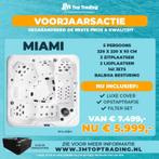 ACTIE Jacuzzi balboa  miami 220X220 141 JETS vol opties, Tuin en Terras, Jacuzzi's, Nieuw, Vast, Pomp