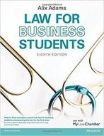 Law For Business Students 9781292003962 Alix Adams, Verzenden, Zo goed als nieuw, Alix Adams