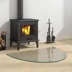 vidaXL Glasplaat voor open haard half rond 800x600 mm, Verzenden, Nieuw