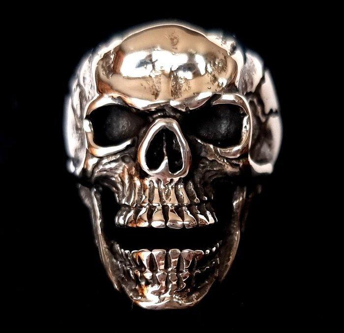 Zegelring - Krachtige visie - schedel - Memento Mori -, Antiek en Kunst, Antiek | Boeken en Manuscripten