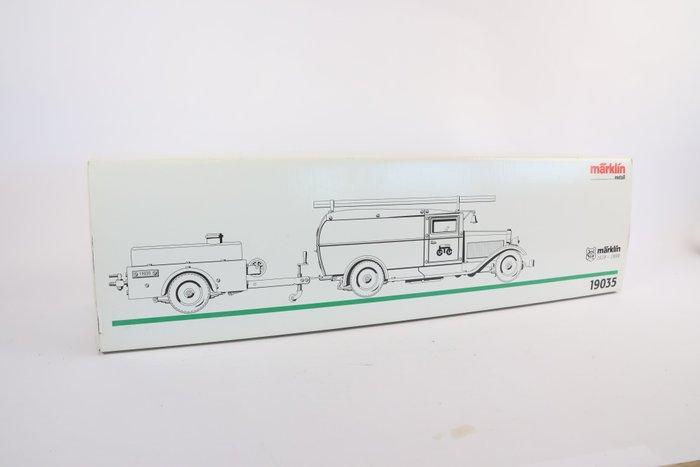 Märklin - Jouet en étain - 19035 Fire Engine With Trailer, Antiquités & Art, Antiquités | Jouets