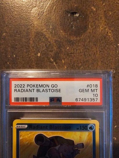 Pokémon - 1 Graded card - Blastoise 018 - PSA 10 - Sword &, Hobby en Vrije tijd, Verzamelkaartspellen | Pokémon