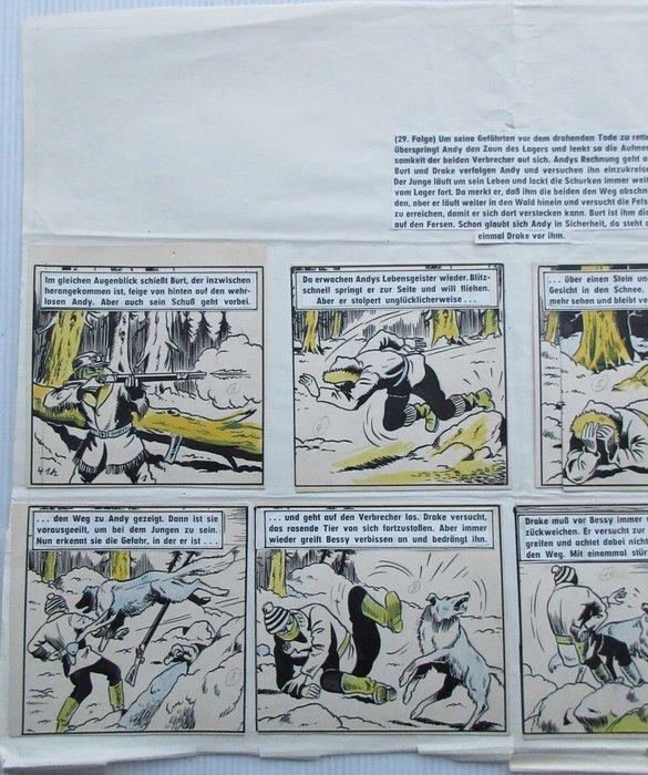 Wirel - 1 Original page - Bessy - De laatste diligence -, Livres, BD
