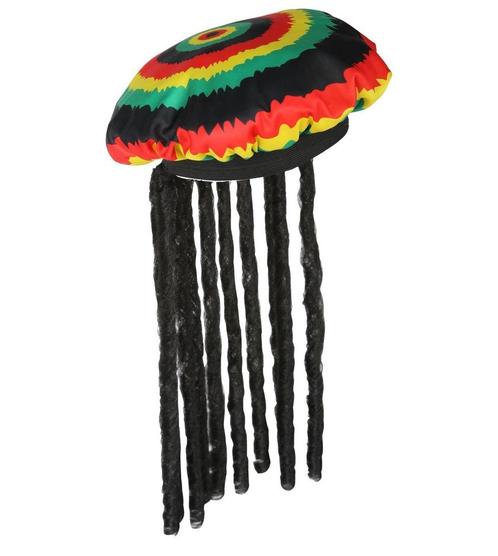 Rasta Muts Gekleurd Met Dreadlocks, Hobby en Vrije tijd, Feestartikelen, Nieuw, Verzenden