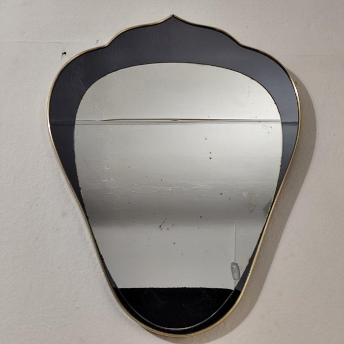 Miroir mural - Verre, Bois - Miroir mural vintage, Antiquités & Art, Curiosités & Brocante