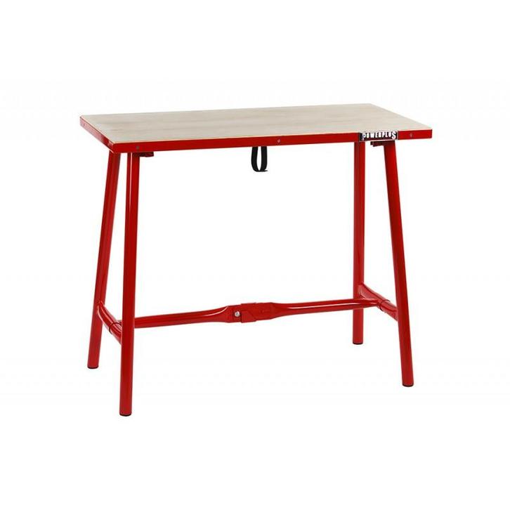 Inklapbare werkbank 100 cm met houten werkblad, Doe-het-zelf en Bouw, Werkbanken, Ophalen of Verzenden