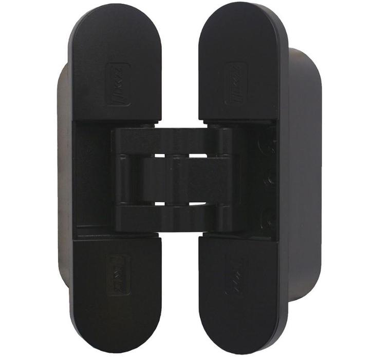 Onzichtbaar scharnier 3D verstelbaar 111x29mm zamak zwart, Doe-het-zelf en Bouw, Hang- en Sluitwerk, Klink of Kruk, Nieuw, Overige materialen