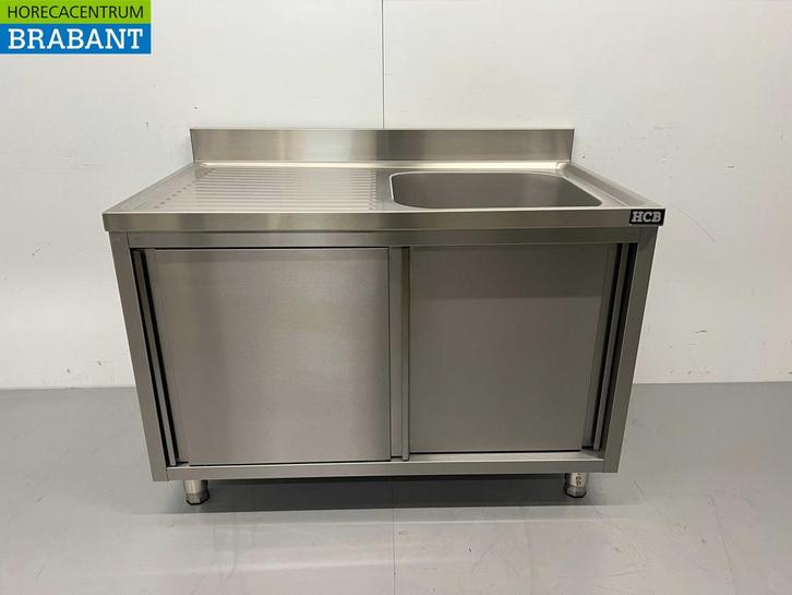 Evier en inox à portes coulissantes Premium-line 120 cm, Articles professionnels, Horeca | Autre, Envoi