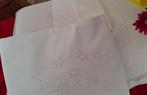 ricami fatti a mano - Drap de lit (4) - 245 cm - 226 cm -