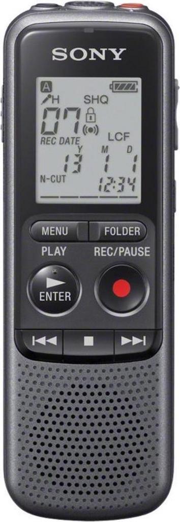 Voicerecorder- 4GB - Donkergrijs Sony ICD-PX240 digitaal...