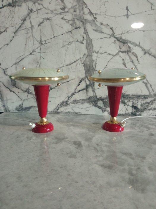 Nachtlampje (2) - Glas - Zo verschillend, zo gelijk, Antiek en Kunst, Antiek | Verlichting