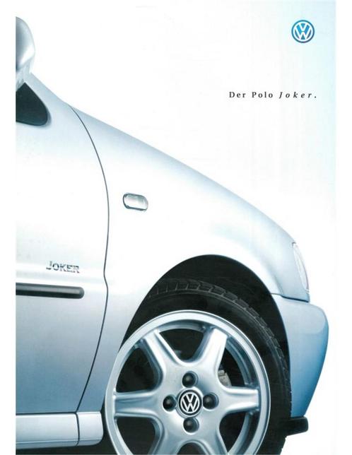 2000 VOLKSWAGEN POLO JOKER BROCHURE DUITS, Livres, Autos | Brochures & Magazines