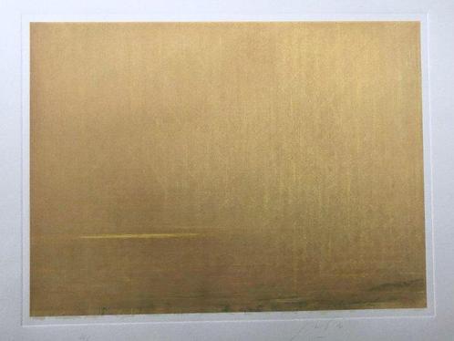 Piero Guccione (1935-2018) - Untitled (Composizione oro), Antiek en Kunst, Antiek | Overige Antiek