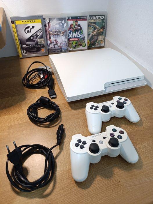 Sony - Playstation 3 (PS3) - Slim White Edition CECH-3004B +, Games en Spelcomputers, Spelcomputers | Overige Accessoires