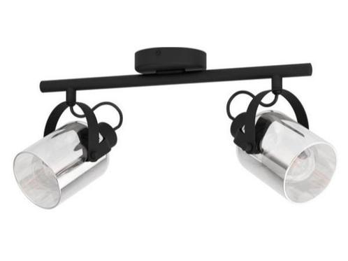 Veiling - EGLO Berregas spot zwart/grijs 2-lichts, Huis en Inrichting, Lampen | Spots