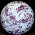 Sphère de quartz rare avec tourmaline rose et lépidolite. -, Collections