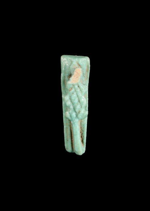 Oud-Egyptisch Faience Krokodillenamulet (Zonder, Antiek en Kunst, Antiek | Overige Antiek