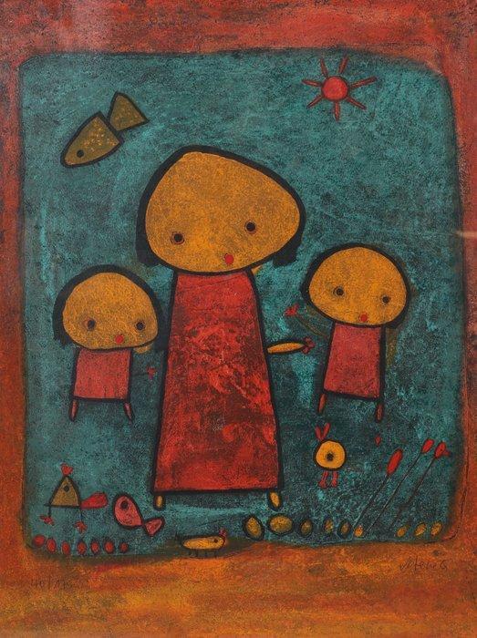 Giovanni Vetere (1940) - Drie poppetjes, Antiek en Kunst, Antiek | Overige Antiek