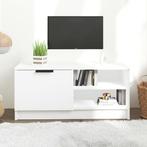 vidaXL Tv-meubel 80x35x36,5 cm bewerkt hout wit, Verzenden, Nieuw