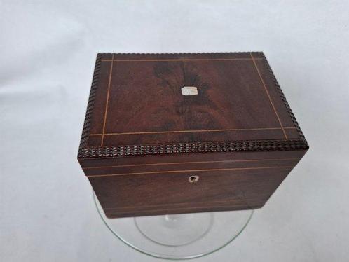 Kist - victoriaanse tea caddy - Hout, Antiek en Kunst, Antiek | Overige Antiek