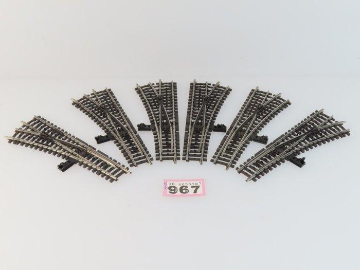 Märklin H0 - 2266/2265 - Modeltreinsporen (6) - 6-delig, Hobby en Vrije tijd, Modeltreinen | H0