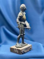 Sculpture, Figure in medieval style armour - 22 cm - Bois,